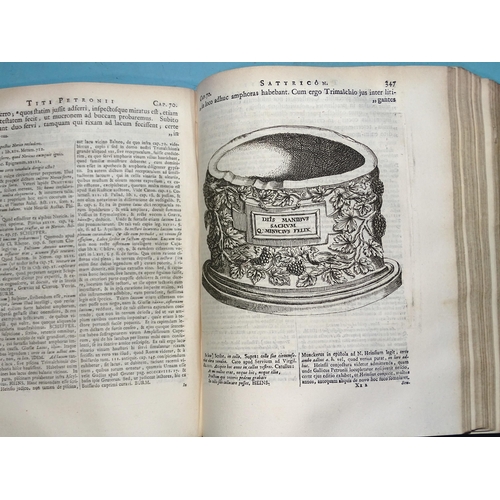 42 - Petronius (Titus Arbitri) Satyricon Quae Supersunt, engr tp in red and black, frontis, vignette engr... 