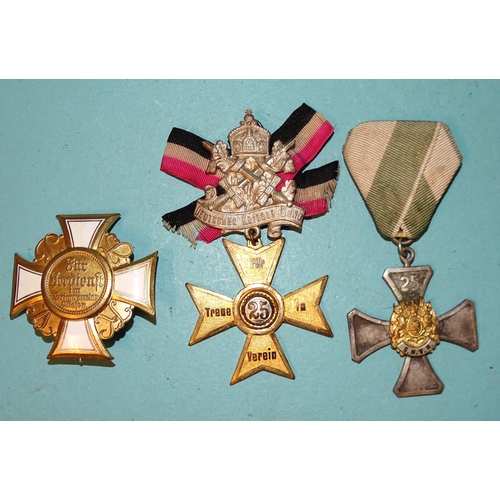 204 - A WWI German Kyffhauser Bund Warrior League Merit Cross (1st Class), marked HCH Timm, Berlin C19, a ... 