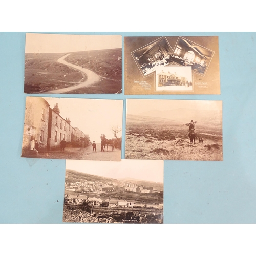 109 - Eleven W R Gay RP postcards of Princetown and area, including Plume of Feathers, arrival of the Prin... 