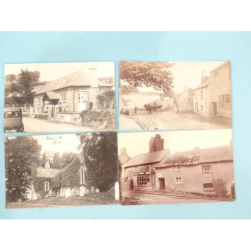 120 - Twelve W R Gay RP postcards of the South Hams area: Isington, Ideford, Ogwell, South Milton, Wo... 