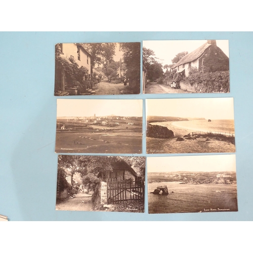 125 - Fourteen W R Gay RP postcards of Thurlestone, including the golf links, beach, church, cottages, etc... 