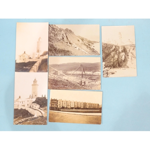 128 - Twenty W R Gay RP postcards of Torquay and Paignton area, including Start Point Lighthouse and Paign... 