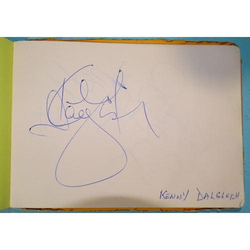 175 - A small autograph book containing autographs of George Best, Kevin Keegan, Ron Greenwood, Kenny Dalg... 