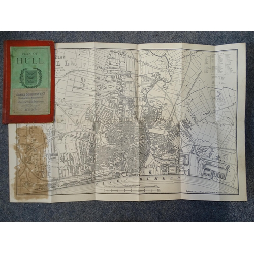 183 - Bacon's Map of Liverpool, pocket map printed of stiffened cloth, in slip case marked 