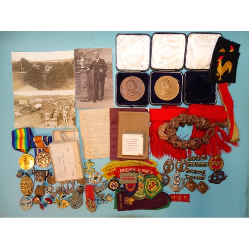 199 - A WWI pair awarded to 2829 C SJT H. C. Denning R Fus: British War and Victory medals, two Stock Exch... 