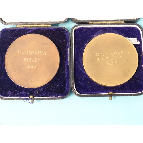 199 - A WWI pair awarded to 2829 C SJT H. C. Denning R Fus: British War and Victory medals, two Stock Exch... 