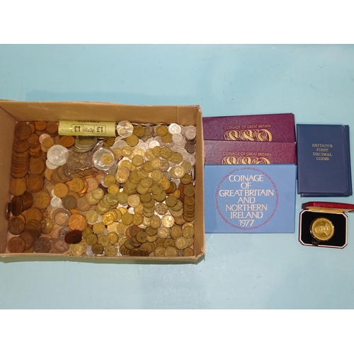 217 - Royal Mint, Coinage of Great Britain and Northern Ireland, sets 1970 (x2) and 1977 (x1), together wi... 