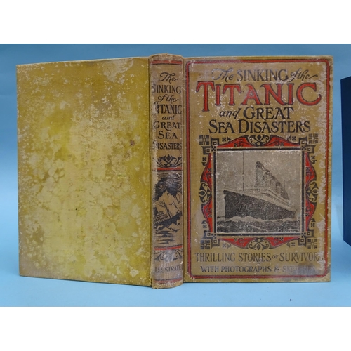 27 - Marshall (Logan, Ed.), Sinking of the Titanic and Great Sea Disasters, illus, pic cl, 8vo, 1812; Poe... 