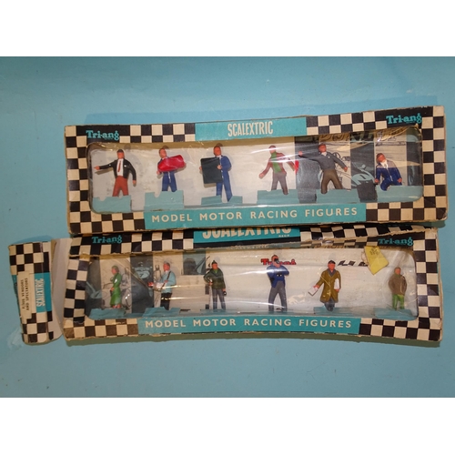 274 - Triang Scalextric, a no. F300 Track Officials and Pit Crew set and F305 Vendors and Spectators set, ... 