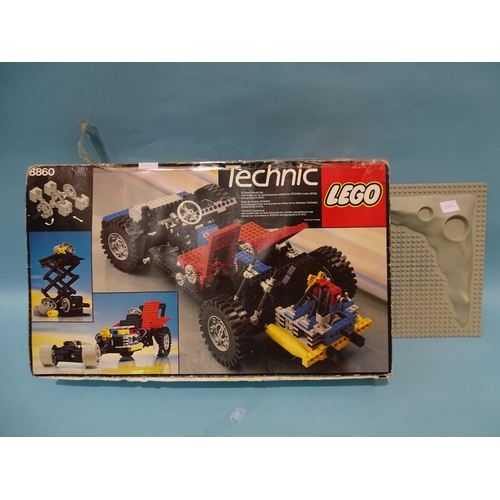 278 - A Lego Technic 8860 set (unchecked) and two boxes of 1980's Lego.