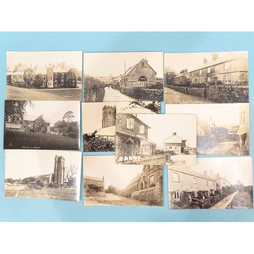 63 - Ten W R Gay RP postcards of East Allington, including The Rectory, church and Fallapit House.... 