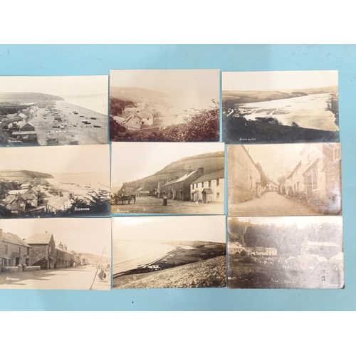 64 - Five W R Gay RP postcards of Beesands and seven of Slapton, including fishing boats on the beach, Sl... 