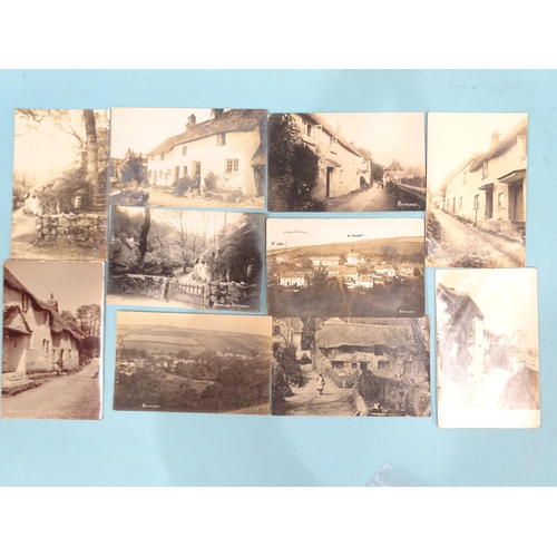 70 - Ten W R Gay RP postcards of Buckland, cottages.