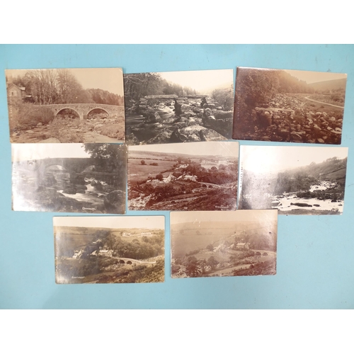 74 - Sixteen W R Gay RP postcards of Dartmeet, many of the road bridge and clapper bridge.... 