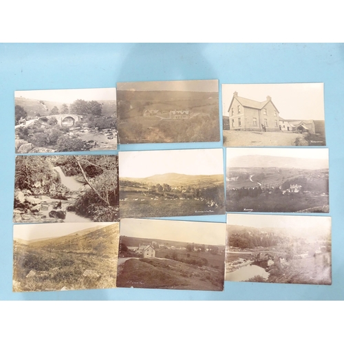 78 - Eighteen W R Gay RP postcards of Dartmoor, including Hexworthy, Huccaby, Watersmeet and Virtuous Lad... 