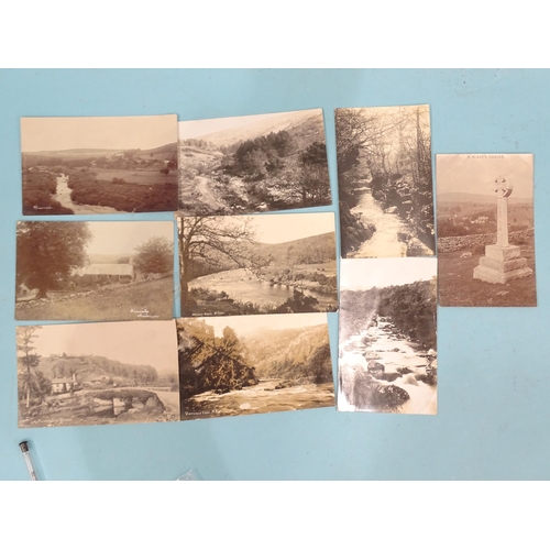 78 - Eighteen W R Gay RP postcards of Dartmoor, including Hexworthy, Huccaby, Watersmeet and Virtuous Lad... 