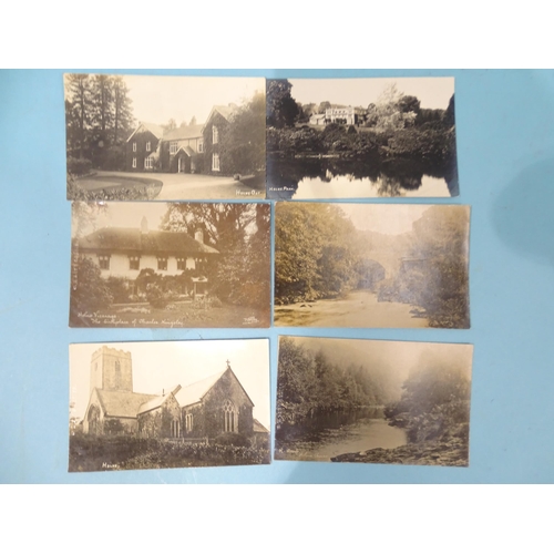 90 - Twenty-two W R Gay RP postcards of Holne, including Holne Chase, Holne Vicarage, Holne Park, church,... 