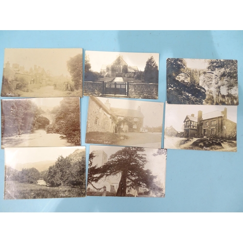 90 - Twenty-two W R Gay RP postcards of Holne, including Holne Chase, Holne Vicarage, Holne Park, church,... 