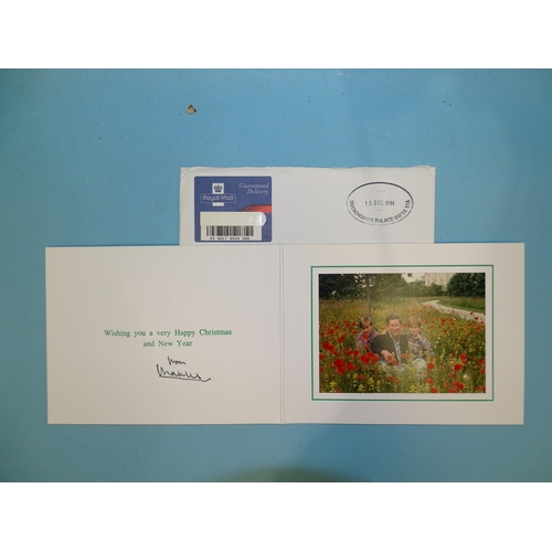 52 - An HRH Charles, Prince of Wales, 1994 Christmas card, auto-pen signed, with envelope.... 