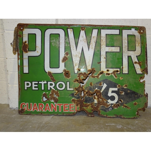 96 - An enamelled sign, 