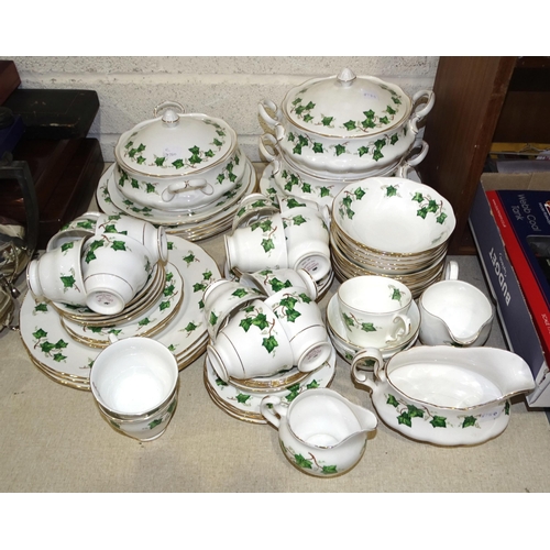 34 - Seventy-two pieces of Colclough 'Ivy' decorated tea and dinner ware.