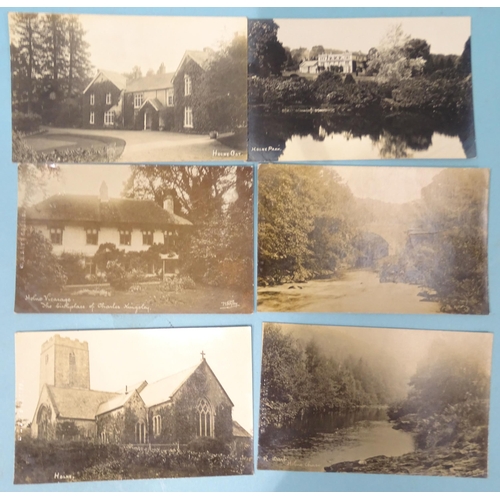 47 - Eighteen W R Gay RP postcards of Dartmoor, including Hexworthy, Huccaby, Watersmeet and Virtuous Lad... 