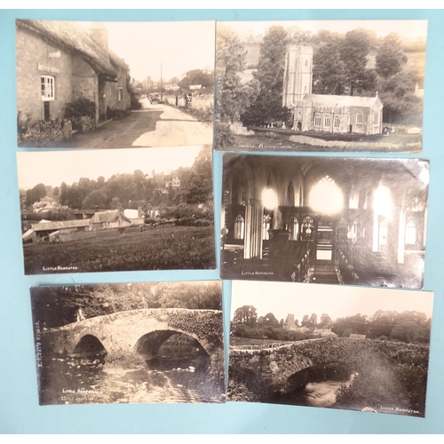 48 - Six W R Gay RP postcards of Little Hempston: the bridge (x2), church (x2) and village (x2), together... 