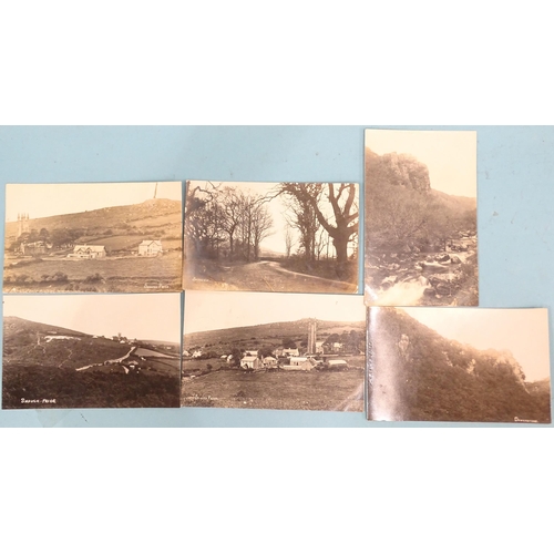 48 - Six W R Gay RP postcards of Little Hempston: the bridge (x2), church (x2) and village (x2), together... 