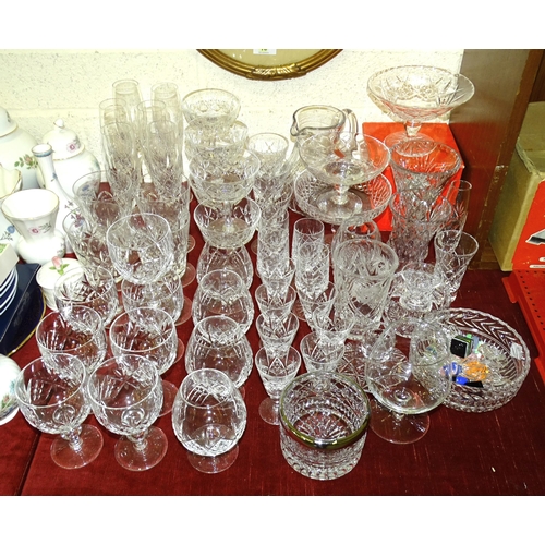 53 - A collection of drinking glasses and other glassware.