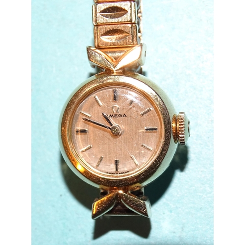 307 - Omega, a lady's gold-plated vintage wrist watch, a Philip Mercer two-watch set, (boxed) and two Oska... 