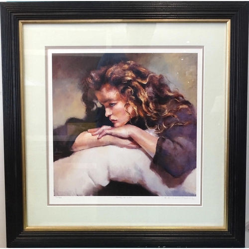 35 - Robert Oscar Lenkiewicz (1941-2002), 'Study of Lisa', a limited-edition print, 191/750, signed in pe... 