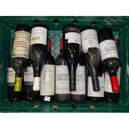 474 - Chateau Lionel Faivre, 2000, Corbieres, two bottles, Chateau Clarke 1988, Baron Edmond De Rothschild... 