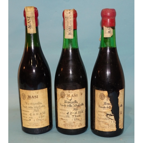 478 - 1980 Brunello Di Montalcino Villa Banfi 13%, 750ml, three bottles, 1975 Castello Poggio Alle Moura 1... 