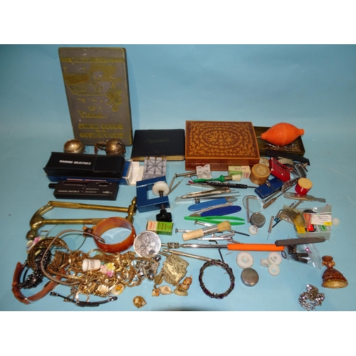 124 - A boxed Diamond Selector II diamond tester, a quantity of watch repair tools, a gold plated Oris wri... 