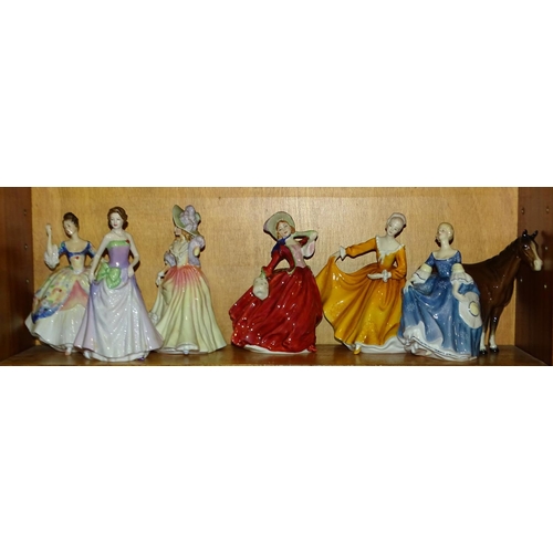 81 - Six Royal Doulton figurines: 