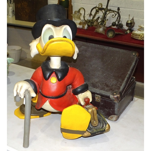 71 - A composite model of Donald Duck's Uncle Ebenezer, 53cm high, a scratch-built model of Donald Campbe... 