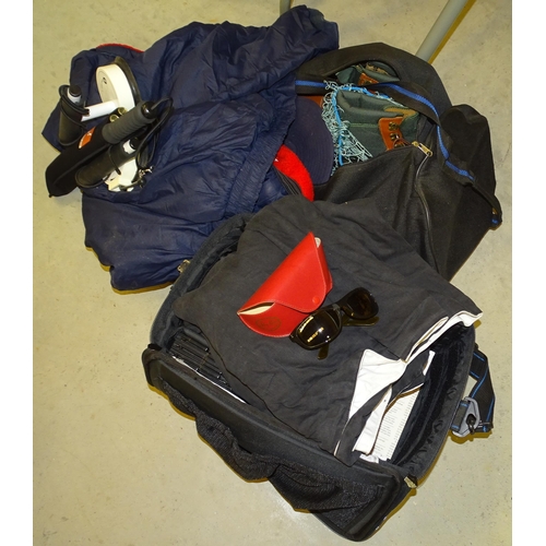 74 - A quantity of fishing clothing and equipment, including chest waders, Patagonia jacket, vacuum rod r... 