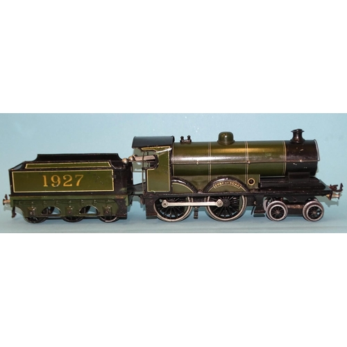 245 - Bassett Lowke, O gauge, 61/4710/0, 4-4-0 c/w locomotive and tender 