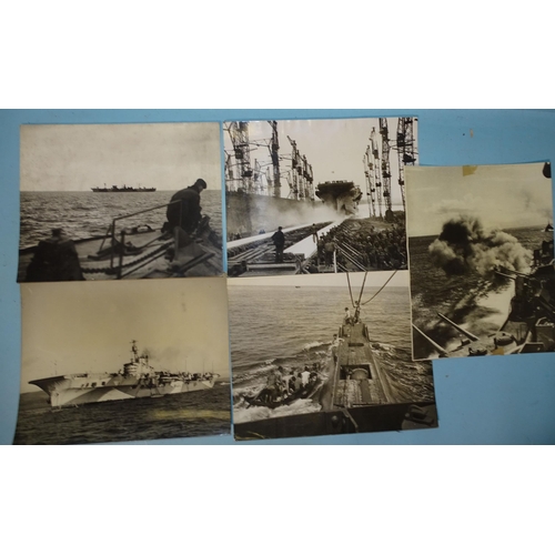 100 - Seven early-20th century photographs of HMS Dreadnought (x4), HMS Temeraire (x2) and HMS Superb, all... 