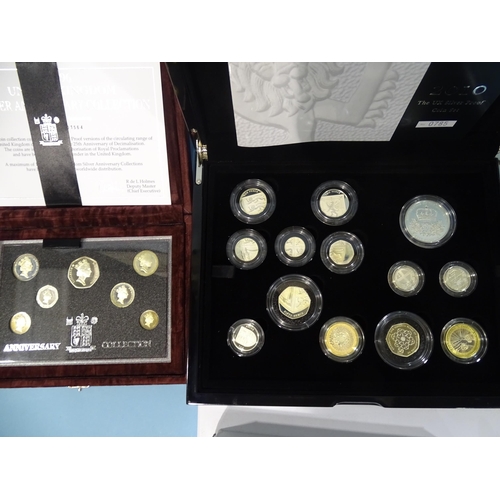 133 - The Royal Mint, 'The 2010 United Kingdom Silver Proof Thirteen Coin Set', with booklet no.0785 and a... 