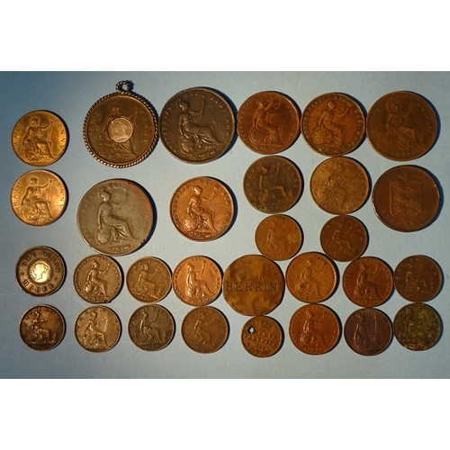 179 - Victoria (1837-1901), a collection of various copper and bronze coinage.