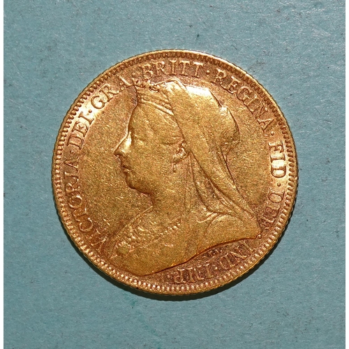 216 - A Victoria 1901 sovereign.