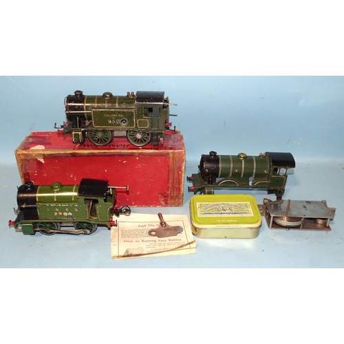 240 - Hornby, O gauge, L457 No.1 Special 0-4-0 SR Tank Engine A950, with key, (boxed), No.1 0-4-0 LNER Tan... 