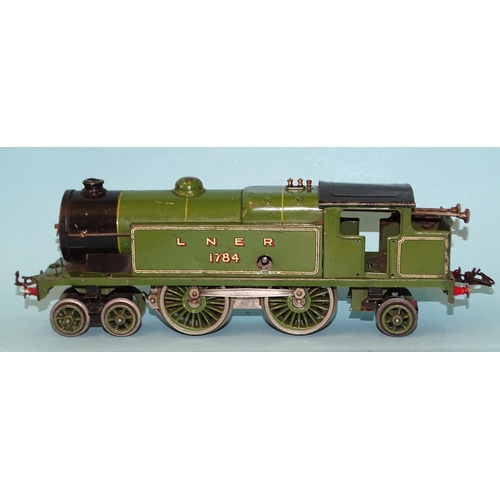 244 - Hornby, O gauge, c/w No.2 Special Tank Locomotive 4-4-2T, RN1784, LNER, together with Chris & Ju... 