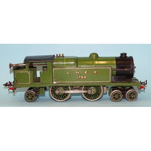 244 - Hornby, O gauge, c/w No.2 Special Tank Locomotive 4-4-2T, RN1784, LNER, together with Chris & Ju... 