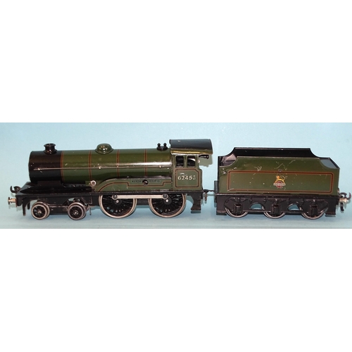 246 - Bassett Lowke, O gauge, 3313/0 4-4-0 c/w BR locomotive and tender 