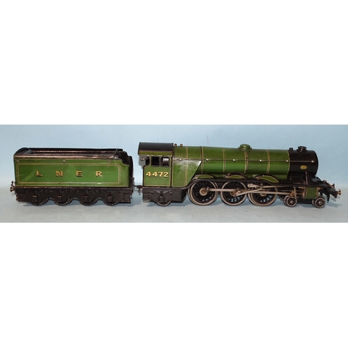 247 - Bassett Lowke, O gauge, 4-6-2 LNER  locomotive and tender, C/W, 