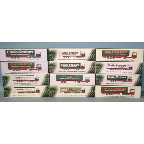 266 - Atlas Editions: twelve boxed Eddie Stobart Ltd special-edition collectors' models, (12).... 