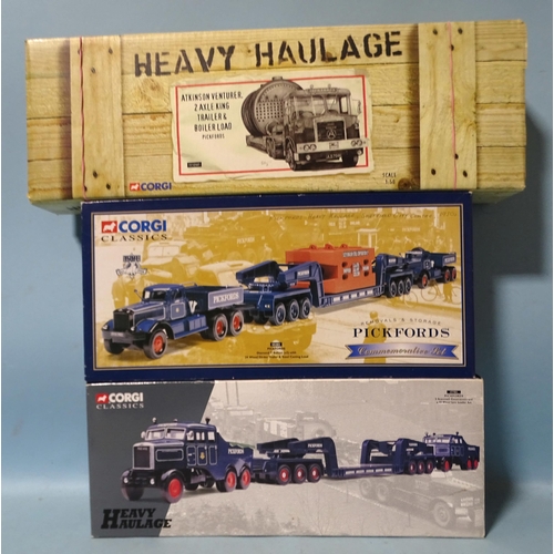 273 - Corgi, Heavy Haulage, cc12507, 55201 and 17701, all 