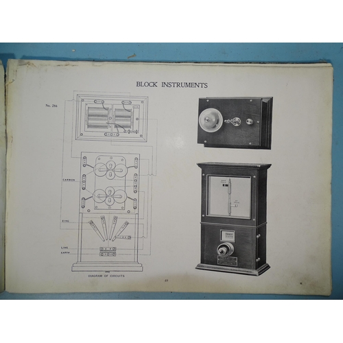 28 - Railway interest, a Tyer & Co. Ltd catalogue and pamphlets dated 1913 detailing railway signalli... 